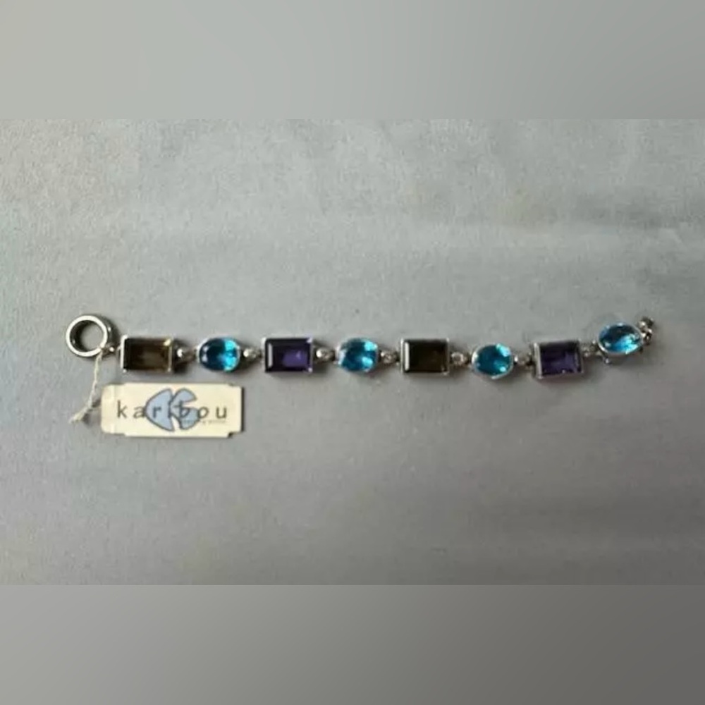 Karibou Purple & Blue Swarovski Cyrstal Bracelet